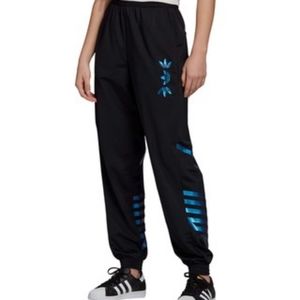🌀 adidas Originals Black & Team Royal Blue Joggers